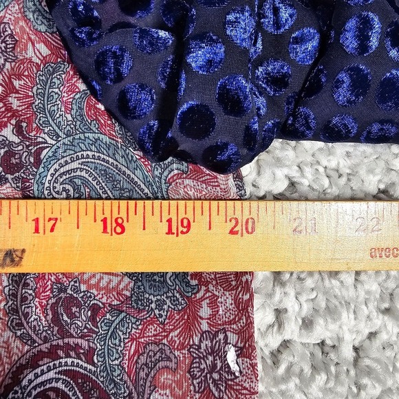 Soft Surroundings Top Womens Medium All Together Patchwork Tunic Beaded - Picture 8 of 12